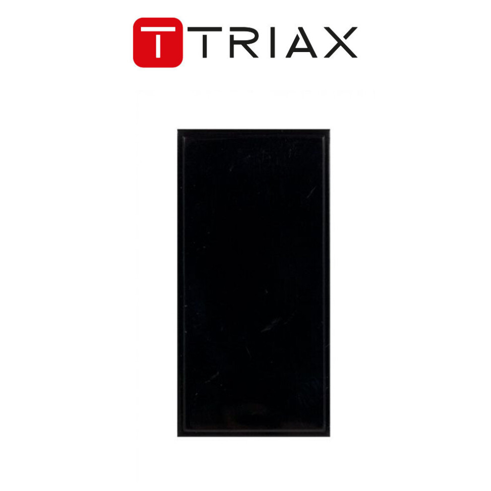 Triax Single Blank Euro Insert Module Black Faceplate 304257 5702663042575