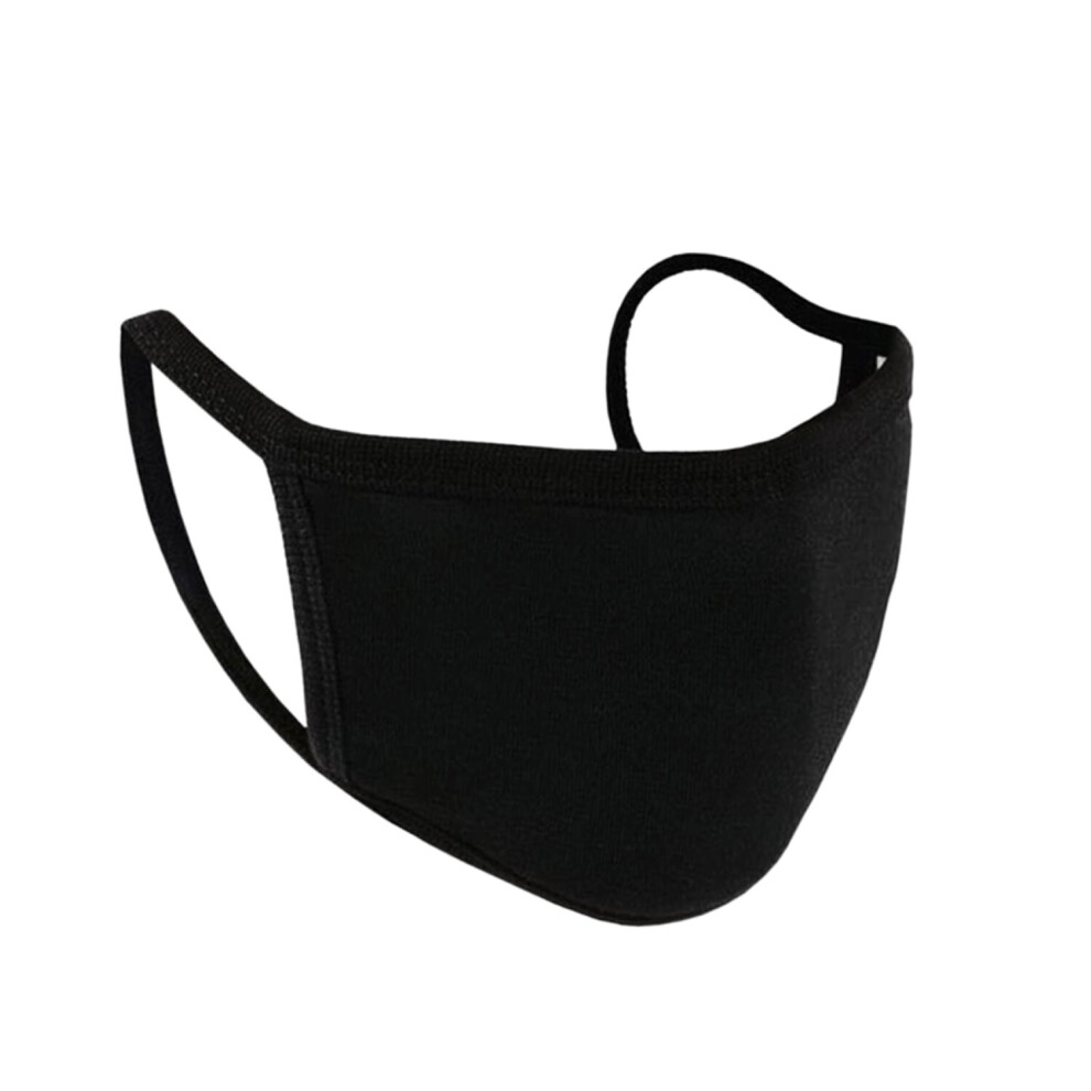 (10pcs,  Black) Adult Cotton Face Mask, Reusable Washable & Protective Face Cover, Breathable & Safety Mask, Unisex Single Layer Face Cover for Running, Cycling,
