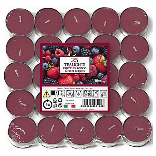 Price's Candles Price's Candles Tealights Pack 25 Mixed Berries [021938D]
