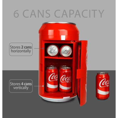 Coca Cola Coca Cola μίνι ψυγείο 5.4L φορητό ψυγείο θερμαντήρα 8 μπορεί να ποτά ποτών δροσερό κουτί 1