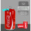 Coca Cola Coca Cola μίνι ψυγείο 5.4L φορητό ψυγείο θερμαντήρα 8 μπορεί να ποτά ποτών δροσερό κουτί 13