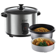 Russell Hobbs Cook @ Home 19750-56 rice cooker with 700 W and 1.8 litre capacity made of stainless steel/black