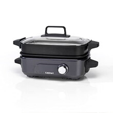Cuisinart Cook In | 5 in 1 Multi Cooker | Grill, Sear, Steam, Simmer and Cook | Non-Stick | Midnight Grey | GRMC3U