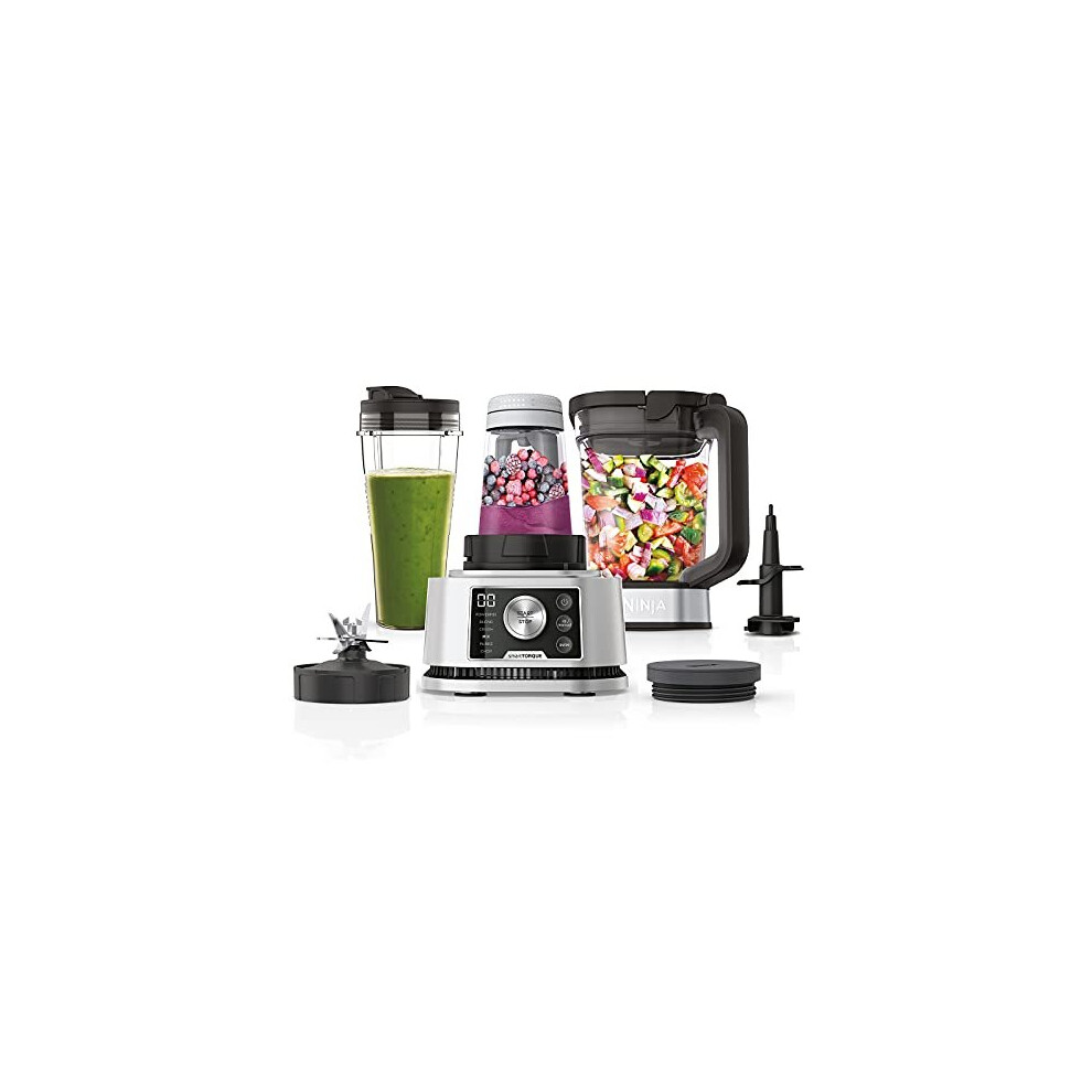 Ninja Foodi Nutri Blender [CB350UK] 3-in-1 Power Nutri Blender, Auto-iQ Technology, 1200W Smart Torque Motor, 2.1L Jug, 700 ml Cup and 400 ml Bowl