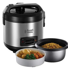 Russell Hobbs 27080-56 Rice Cooker 2800 g, Steam Basket, Lockable Lid, Keep Warm, Removable Non-Stick Bowl