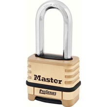 Master Lock Padlock, ProSeries Brass Resettable Combination Padlock, High Security Lock Best Used for Commercial and Industrial Applications