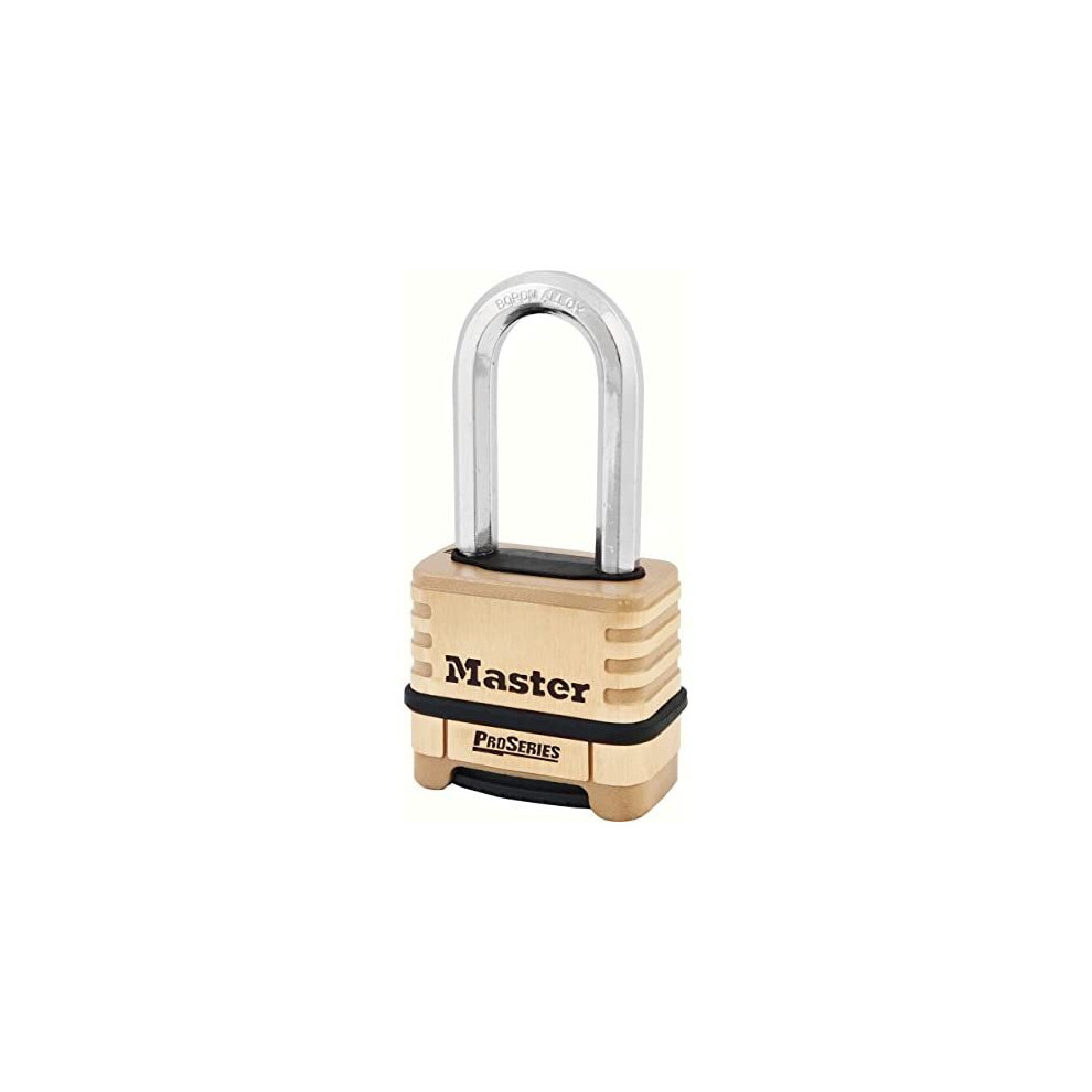 Master Lock Padlock, ProSeries Brass Resettable Combination Padlock, High Security Lock Best Used for Commercial and Industrial Applications