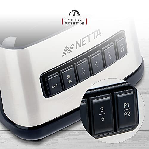 NETTA NETTA 500W Table Blender with 8 Speed Settings 2