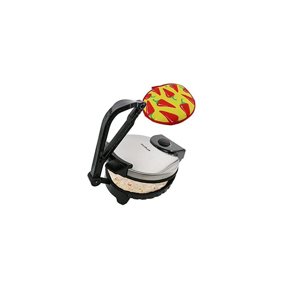 10inch Roti Maker by StarBlue with Free Roti Warmer - The Automatic Non-Stick Electric Machine to Make Chapati, Tortilla, AC 220-240V 50/60Hz 1200W, U