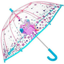 Unicorn Kids Umbrella - Bubble Stick Umbrella for Girls - Windproof and Resistant Dome Brolly