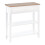 Homcom HOMCOM 80x75cm Console Table w/ Drawer 2 Shelves Worktop Handle White 1