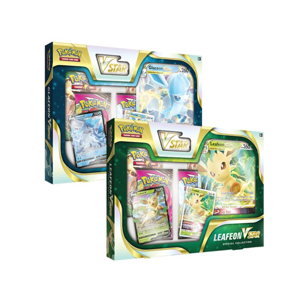 Pokemon TCG: Leafeon VSTAR / Glaceon VSTAR Special Collection - One At Random