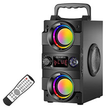 Bluetooth Speaker, 40W(60W Peak) Portable Bluetooth Speakers Wireless Stereo Rich Bass Speakers Built-in 8000mah Battery with Double Subwoofer Outdoor