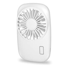 ibohr Handheld Fan Mini Fan Powerful Small Personal Portable Fan Speed Adjustable USB Rechargeable Pocket Fan for Home Office Outdoor Travel, White