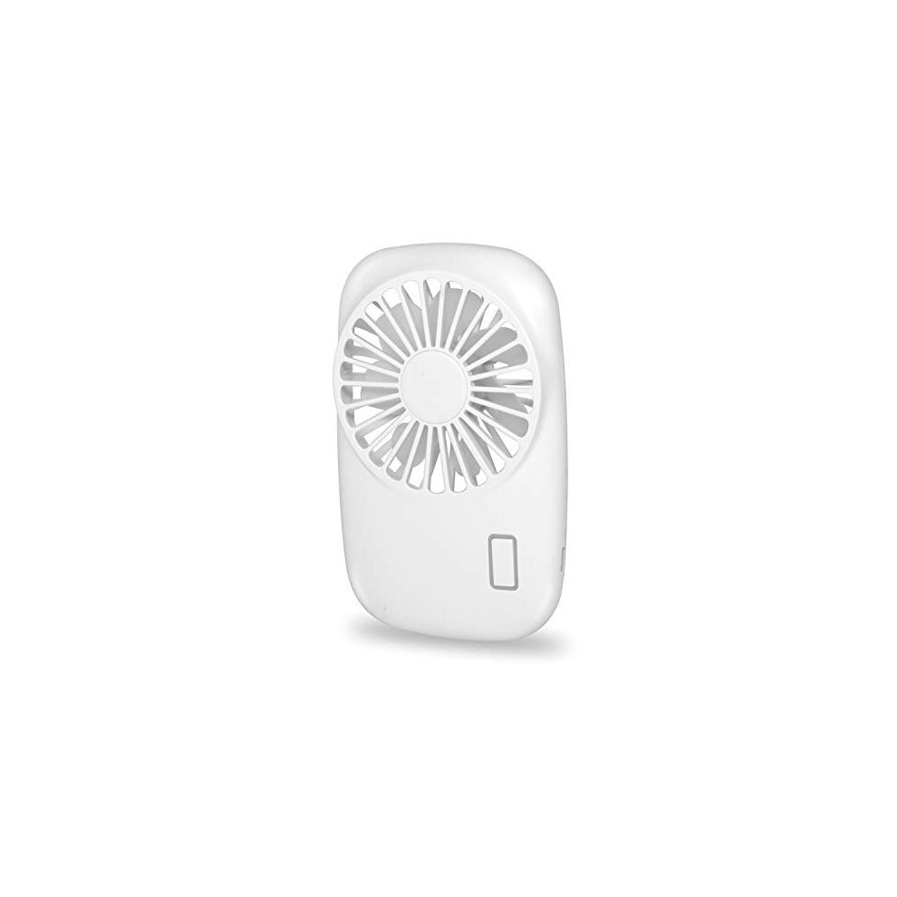 ibohr Handheld Fan Mini Fan Powerful Small Personal Portable Fan Speed Adjustable USB Rechargeable Pocket Fan for Home Office Outdoor Travel, White