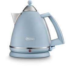 De'Longhi Argento Flora KBX3016.AZ Kettle - Agave Blue, 1.7L, 360 Swivel Base, Fingerprint-Resistant Finish, Boil-Dry Protection