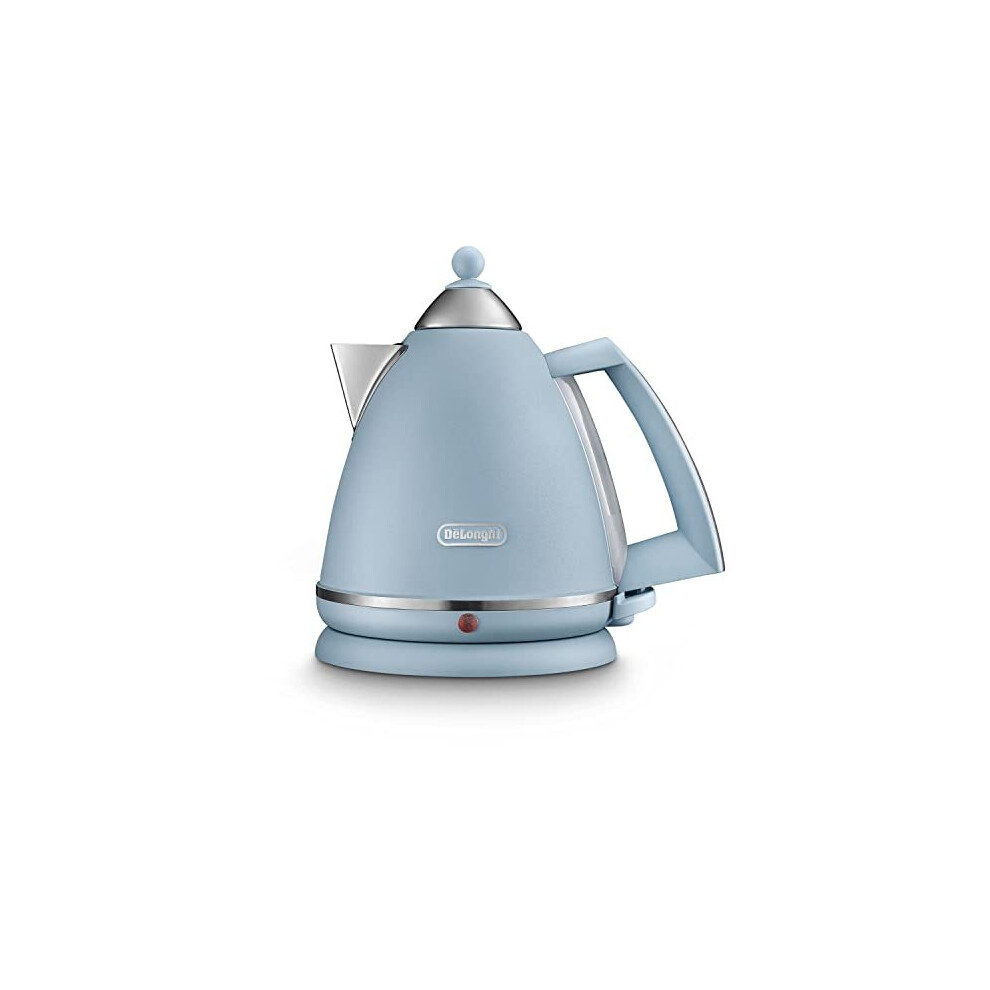 De'Longhi Argento Flora KBX3016.AZ Kettle, 360 Swivel base & cord storage, Blue