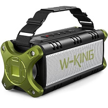 Bluetooth Speakers, W-KING 50W Portable Bluetooth Speaker Loud, IPX6 Waterproof Outdoor Speaker with 8000mAh Power Bank, Wireless Bass Speaker Bluetoo