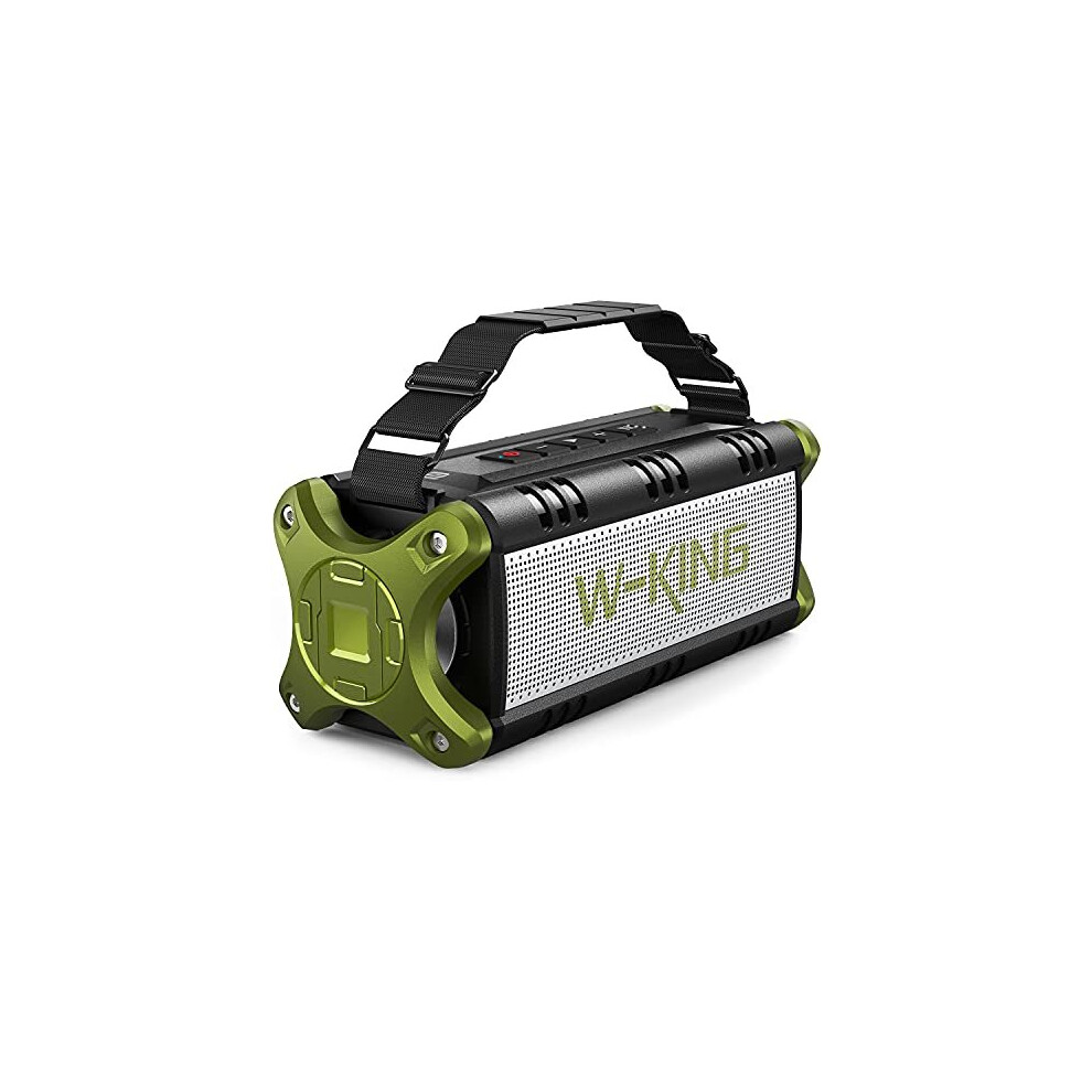 W-King Bluetooth Speakers, 50W Portable Bluetooth Speaker Loud, Ipx6 Waterproof Outdoor Speaker With 8000Mah Power Bank, Wireless Bass Speaker Bluetoo