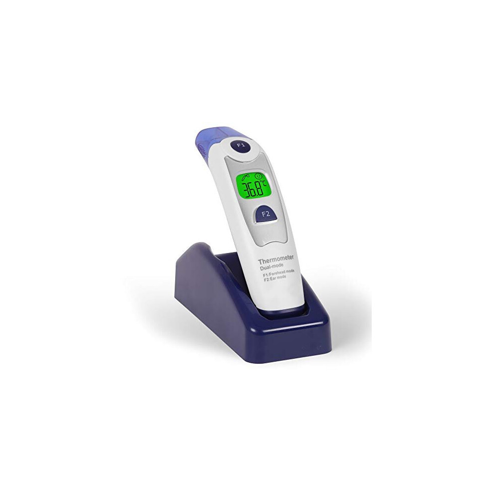 Ear and Forehead Thermometer IRT1000 | 2 in 1 | Non-Contact Digital Infrared Medical Thermometer for Baby/Child/Adult | Memory Function | Easy Operati