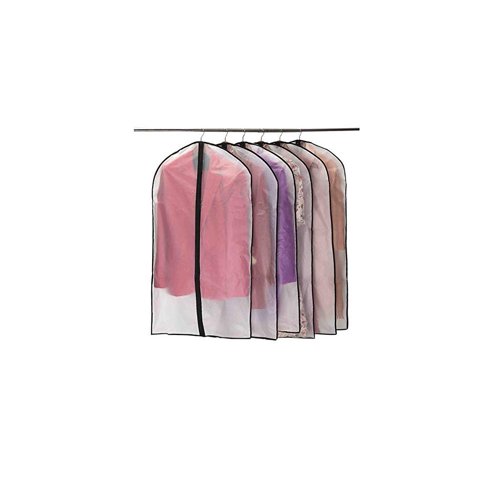 Niviy Garment Covers Dustproof Clothes Covers Moth Proof Coat Bag With Zip Peva Translucent Dress Cover Waterproof Anti-Mite Breathable Suit Protector