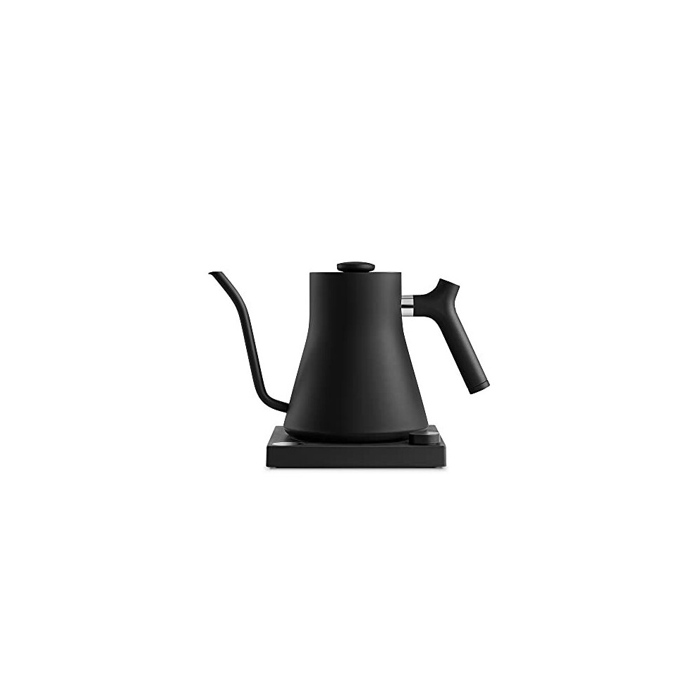 Fellow Stagg EKG Electric Gooseneck Kettle - Pour-Over Coffee and Tea Pot, Stainless Steel, Quick Heating, Matte Black, 0.9 Liter