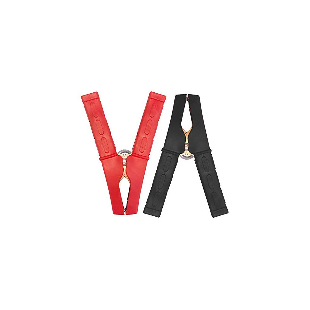Jatiler Jump Lead Clamps 2Pcs, Jump Lead Clips Pure Copper Heavy Duty Alligator Clips Car Crocodile Clip, Battery Clips Crocodile Grips Alligator Clam 734172450676