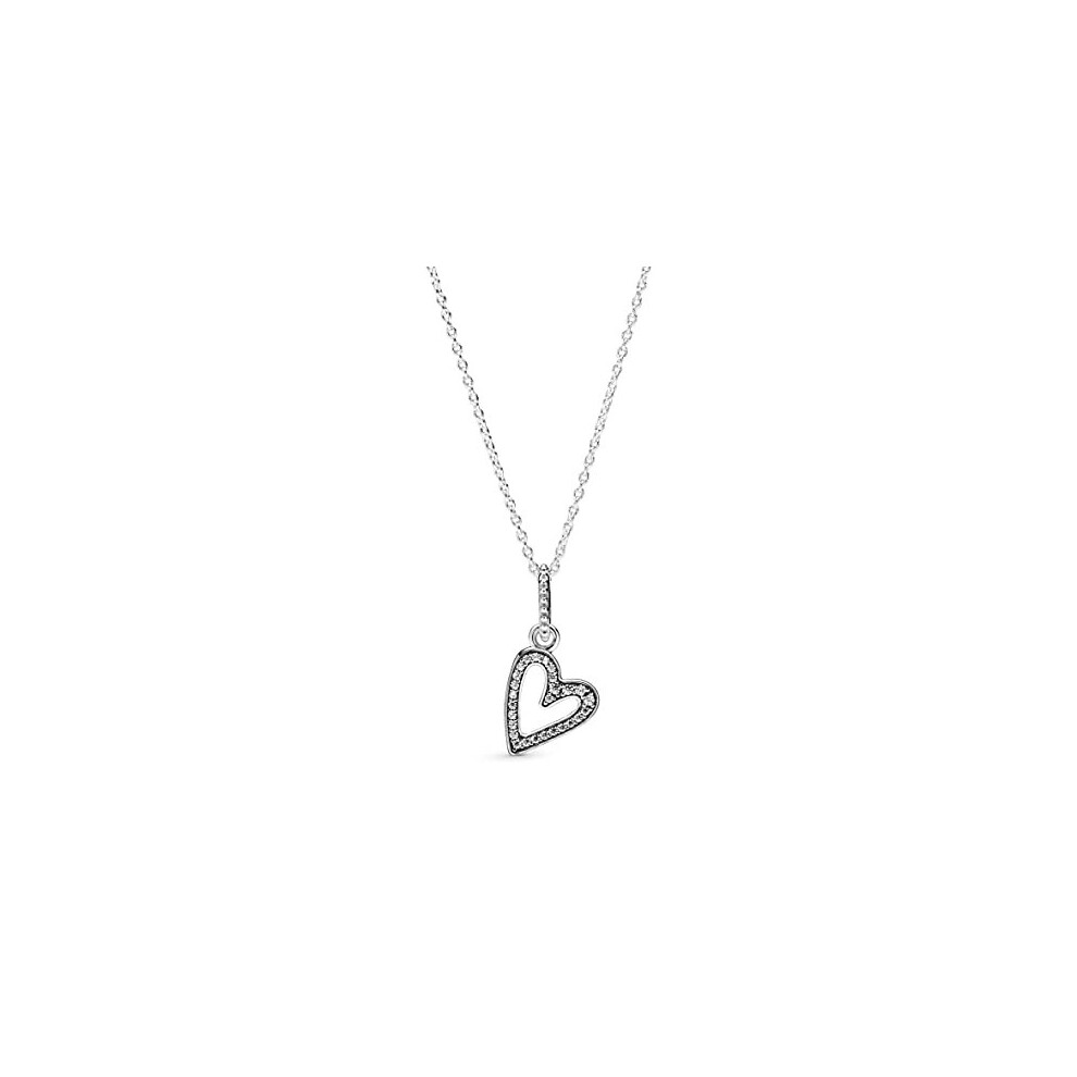 Pandora Necklace 398688C01-50 Sterling silver Woman Heart