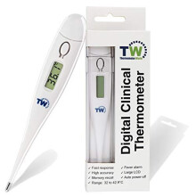 Temperature Thermometer for Adults and Children - Fast and Accurate Medical Thermometer - Easy to Use Body and Oral Thermometer with Fever Alarm