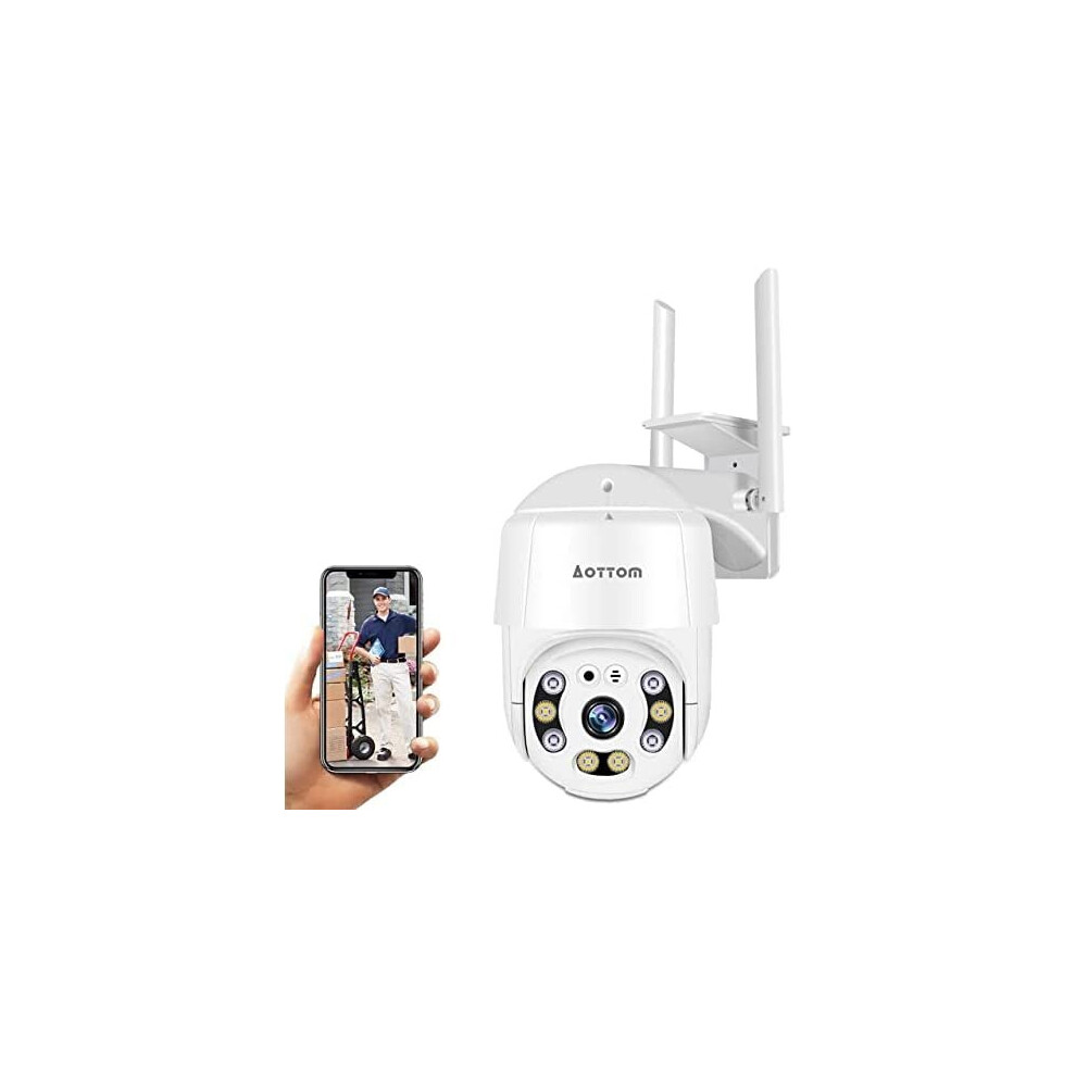 Buy 1080P Security Camera Outdoor, Aottom CCTV Camera Wireless PTZ - View #5
