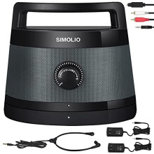 SIMOLIO Digital Wireless TV Speakers with Optical, Wireless Handy Speaker with Hearing Assisted, Portable Wireless Speakers for TV, Voice Clarify TV S