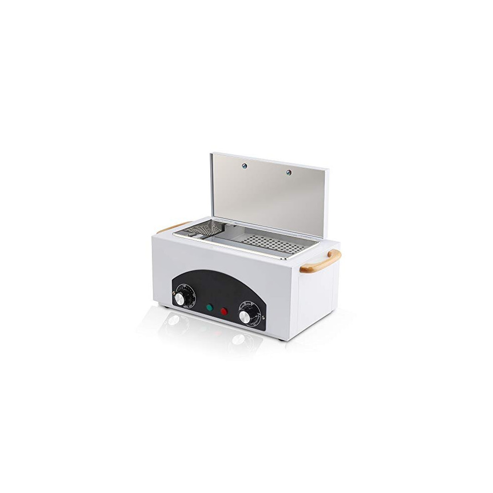 Jvsurf High Temperature Metal Tool Cleaning Box Dry Heat Sterilizer With Timer Manicure Pedicure Spa Salon Barber Equipment For Dentist Clinic Lab Sundry Bea Blue