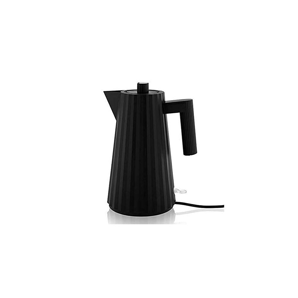 Alessi Plissè MDL06 B/UK - Design Electric Kettle in Thermoplastic Resin, English Plug, 170 cl, Black