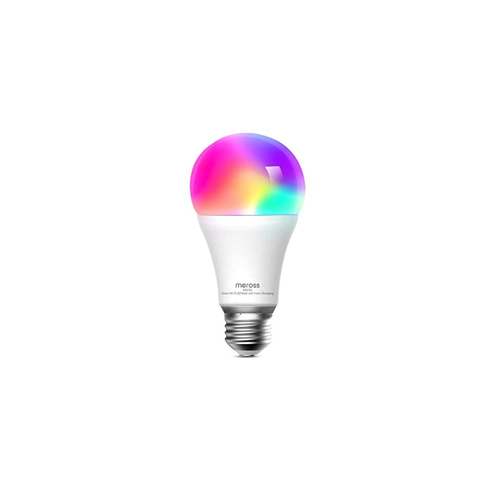 meross Alexa Smart Lighting Bulbs- Compatible with Alexa, Google Home and SmartThing WiFi LED Smart Bulbs Dimmable RGB Multicolor Remote Control 60W E-image-OPC-P8VKWXC-NEW