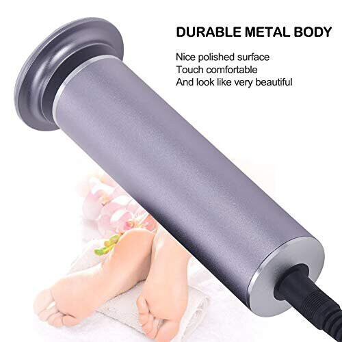 Electronic Foot File (Speed Adjustable) with 60pcs Replacement Pads ...