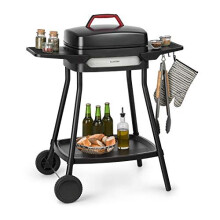 Klarstein Gatsby Electric Grill Stand Grill Table Grill: Power: 2000 Watts, EasyGrill Concept, Grill Area: 40 x 36 cm/Die-Cast Aluminium/Non-Stick/Gri