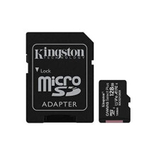 Kingston 128GB microSDHC Canvas Select Plus 100MB/s Read A1 Class 10 UHS-I Memory Card + Adapter with Frustration Free Packaging (SDCS2/128GBET)