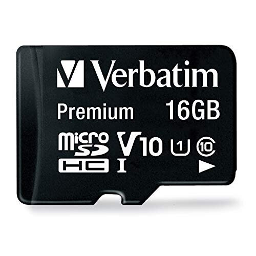 Verbatim Verbatim 44082 16 GB Class 10 MicroSDHC Memory Card with Adaptor