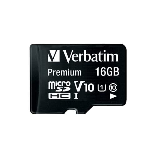 Verbatim Verbatim 44082 16 GB Class 10 MicroSDHC Memory Card with Adaptor 1