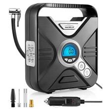 WindGallop Car Tyre Inflator Air Compressor Tyre Pump 12V Electric Car Air Pump for Car Tyres Bike Tyres with Digital Tyre Pressure Gauge and Inflator