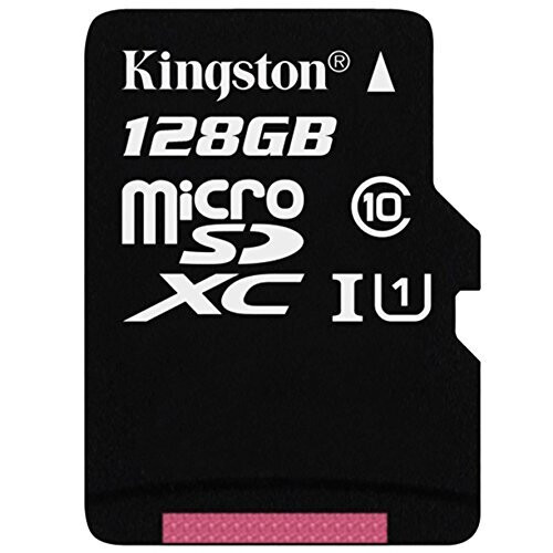Kingston Kingston SDCX10/128GB Class 10, 128 GB Micro SDXC Memory Card with Adapter