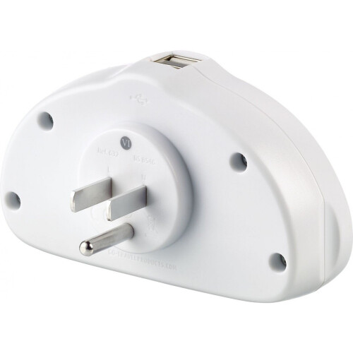 632 Go Travel Worldwide Duo Socket Adaptor + Twin USB US Plug 2