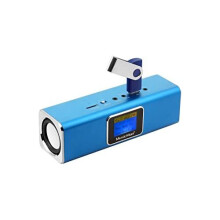 MusicMan TXX3548 MA Soundstation Stereo-Loudspeaker with Integrated Rechargeable Battery and LCD Display (MP3 Player, Radio, MicroSD card slot, USB sl