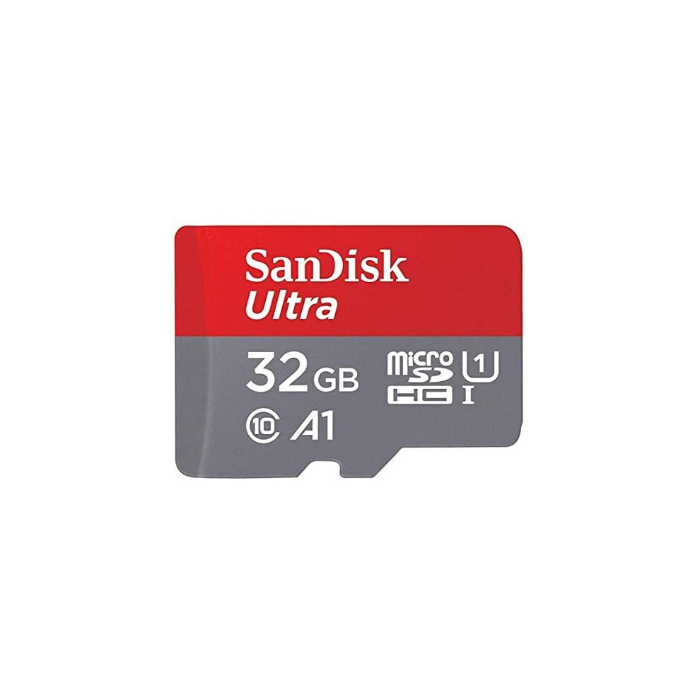 SanDisk Ultra 32 GB microSDHC Memory Card + SD Adapter with A1 App Performance Up to 98 MB/s, Class 10, U1