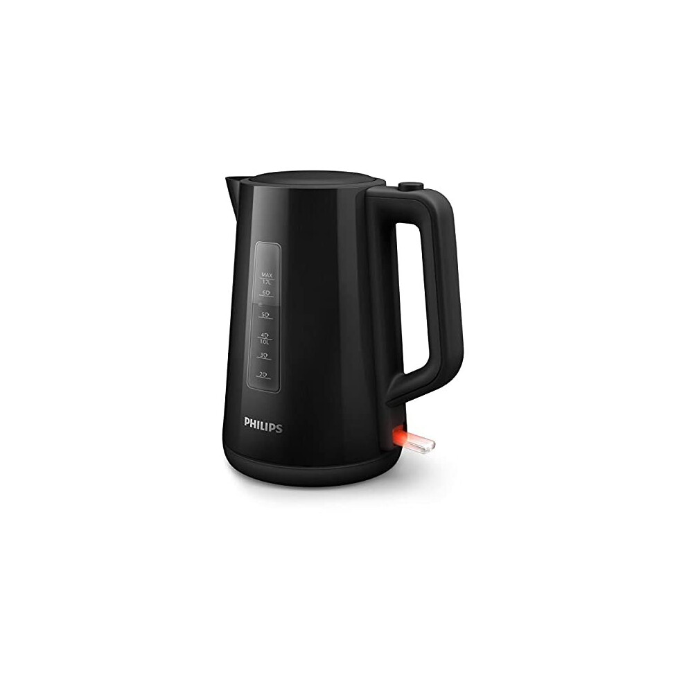 Philips Electric Kettle, 3000 Series, 1850 W, 1.7 litre Family Size, Black, HD9318/21