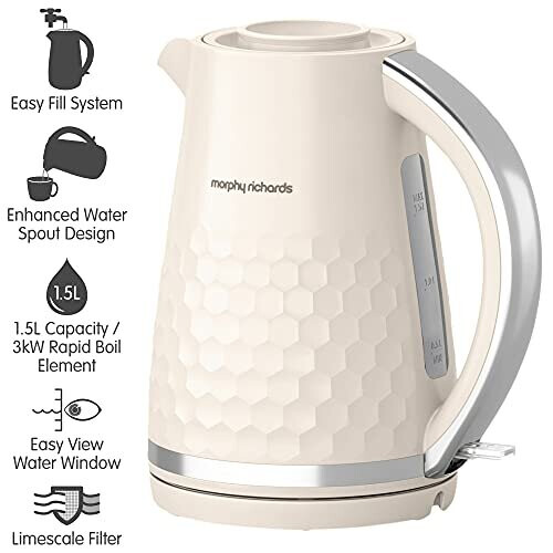 Morphy Richards Morphy Richards 108272 Hive Kettle Cream 1