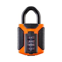 Squire Heavy Duty Padlock (CP50) - Toughest Steel Shackle - 4 Wheel Combination Padlock - Alloy Steel for Corrosion Resistance - Weatherproof Lock for