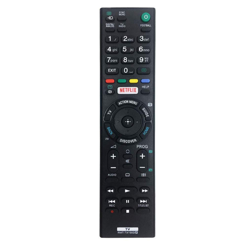 New Replacement Sony Remote Control for LCD LED TV, Sony Bravia RMT-TX100D Remote Control Suitable for Sony Smart TV, RMT-TX101J RMT-TX102U RMT-TX102D