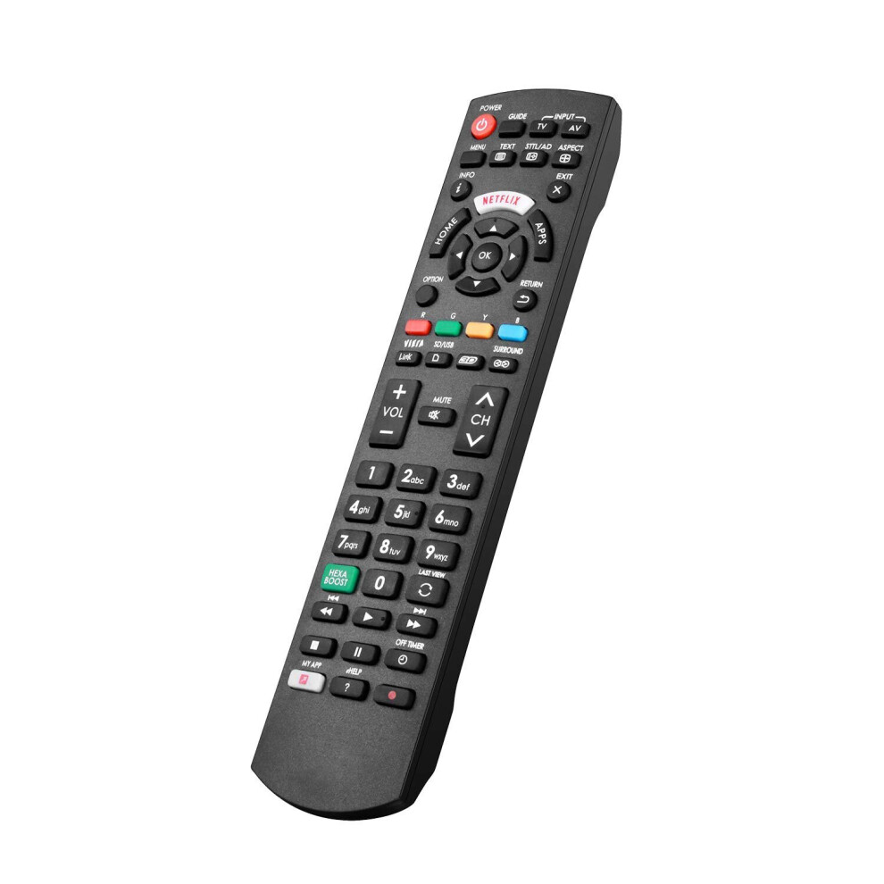 New Panasonic Replacement TV Remote Control Fit for All Panasonic LCD 4K Ultra HD HDR Smart TV with NETFLIX, MY APP, HOME Buttons - No Setup Required