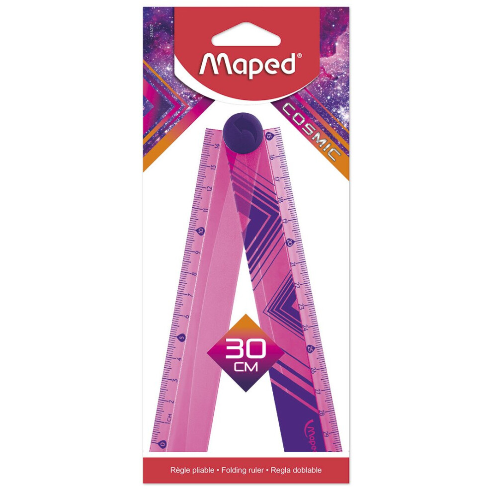 Maped Cosmic Folding 30cm Ruler (PINK), 281017